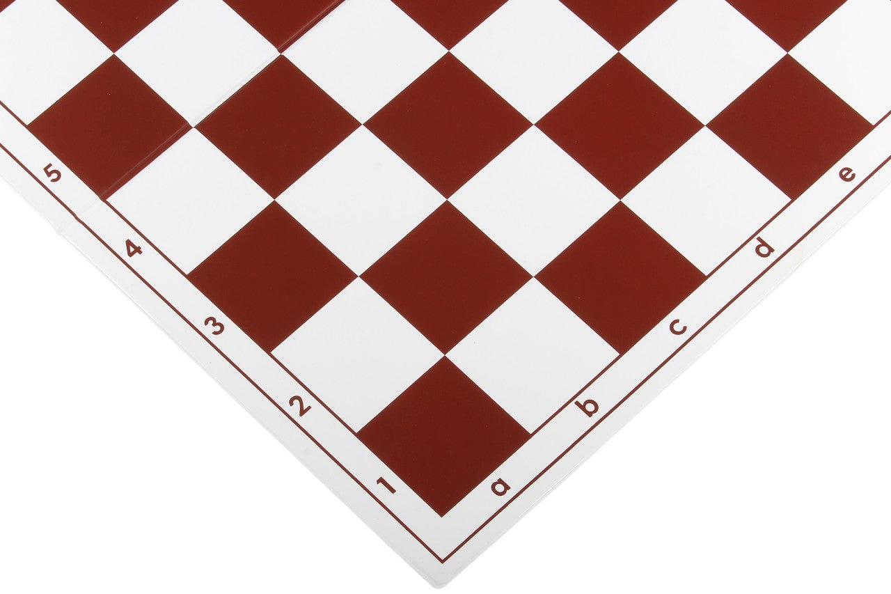 Échiquier plastique pliant en 2, rouge et blanc - échiquier de tournoi de taille 6 - 2753c54062a8d3e9487e953f6d30f193