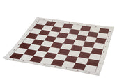 Échiquier roulable vinyle Marron - échiquier de tournoi aux cases de 60x60mm
