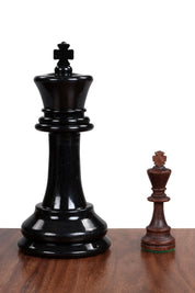 Pièces d'Echecs + Pions de Dames Jardin et extérieur / de petite taille (roi 20 cm) -  pièces d'échecs et pions de dames en plastique + échiquier en vinyle
