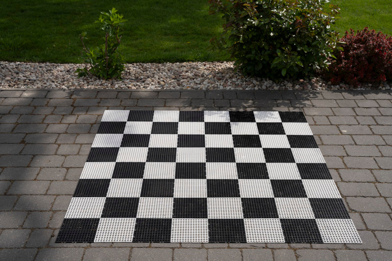 Jeu d'Echecs Géant Jardin et Exterieur: Pièces Echecs Géantes (roi 30cm)  + Echiquier Plastique (cases17mm) - Jeu d'Echecs Géant Jardin et Exterieur: Pièces Echecs Géantes (roi 30cm)  + Echiquier Plastique (cases17mm)
