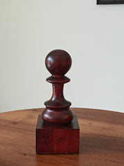 Copa de ajedrez de madera - Peón negro