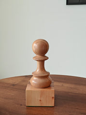 Copa de ajedrez de madera - Peón blanco