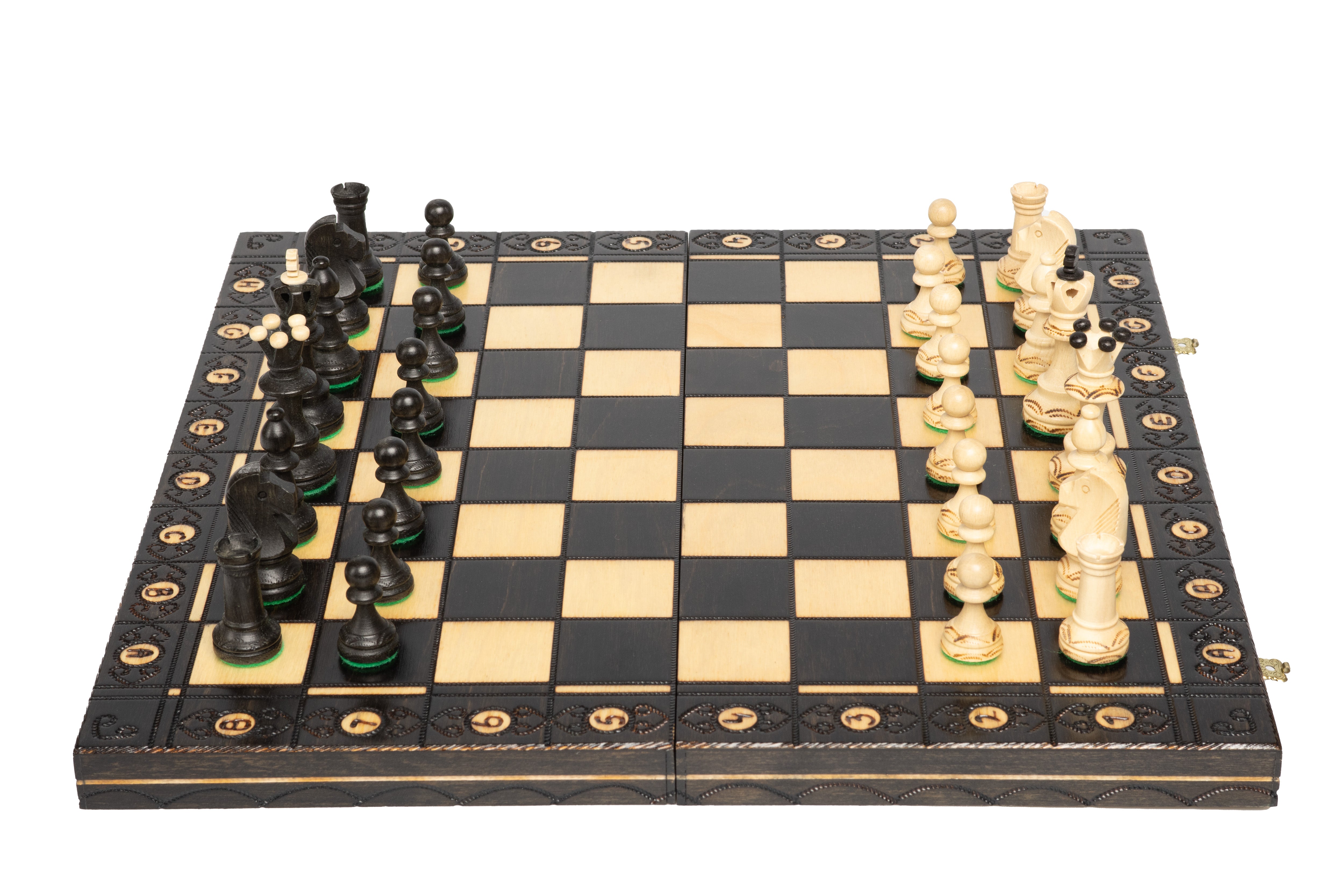 Jeu d'échecs SENATEUR Black en bois de charme, de taille moyenne (41 x 41cm) - Ensemble Complet Noir - 35c1af47fdbd0e350b3543250c8103c0