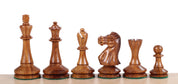 Pièces d'échecs Blackmore en bois d'acacia et de buis - Taille 4,00''