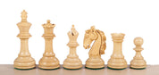Figurines d'échecs en bois sculpté de 4 pouces en acacia/arachide de Colombie