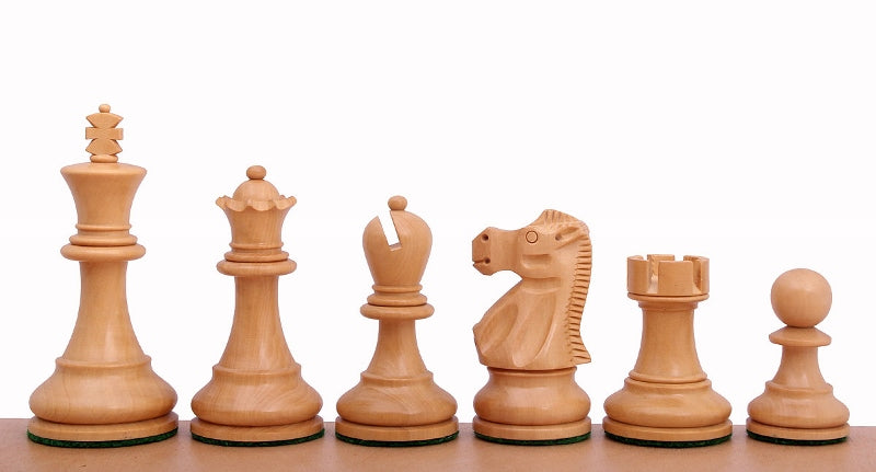 Pièces d'échecs Reykjavik en bois de buis - Taille 3,75'' - Pièces d'échecs Reykjavik en bois de buis - Taille 3,75''