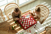 Pièces d'échecs Staunton en bois de charme naturel à peindre soi-même - set de pièces de taille 5 de bricolage