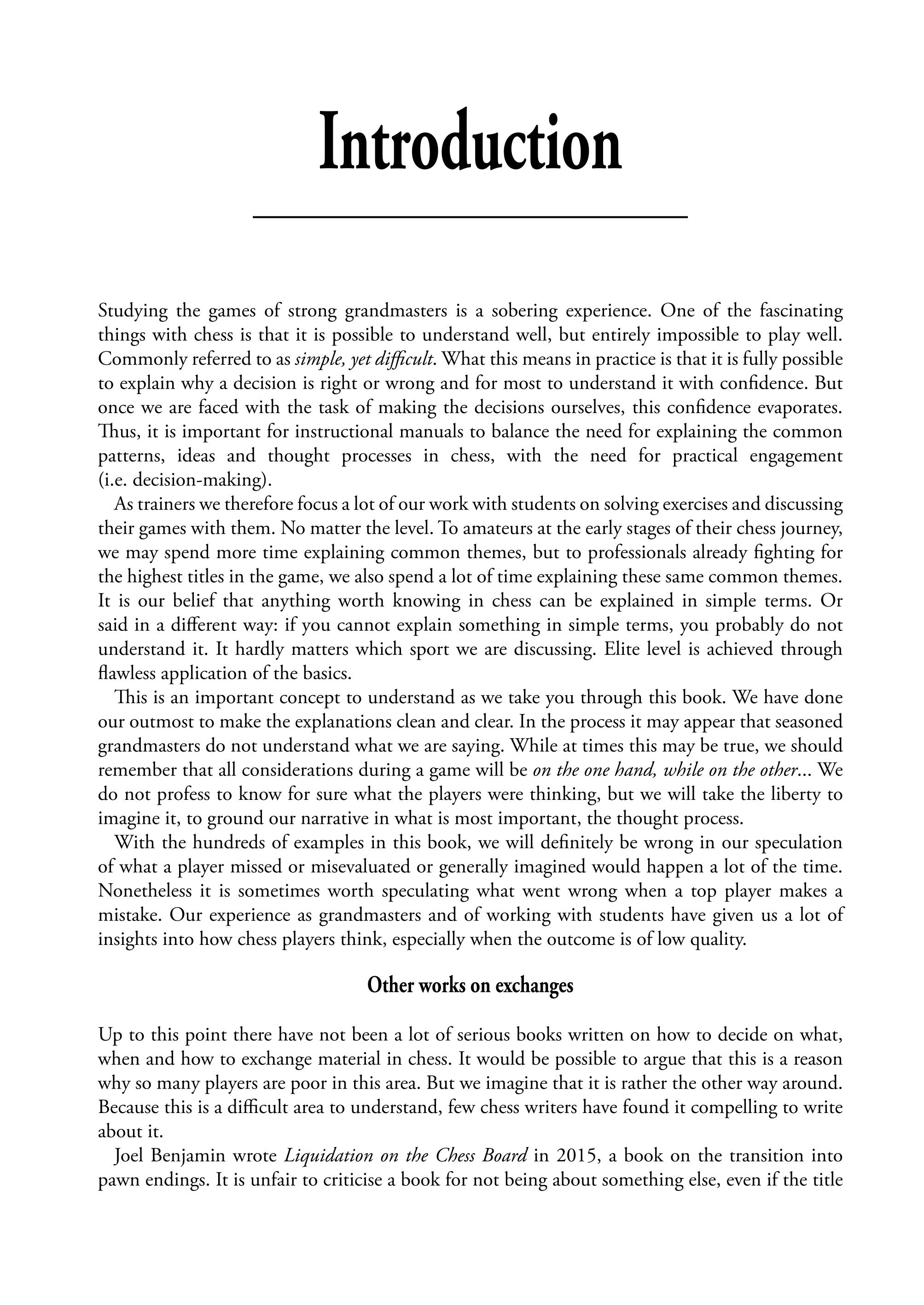 Maîtriser les échanges aux échecs par Jacob Aagaard et Renier Castellanos (broché) - Maîtriser les échanges aux échecs par Jacob Aagaard et Renier Castellanos (broché)