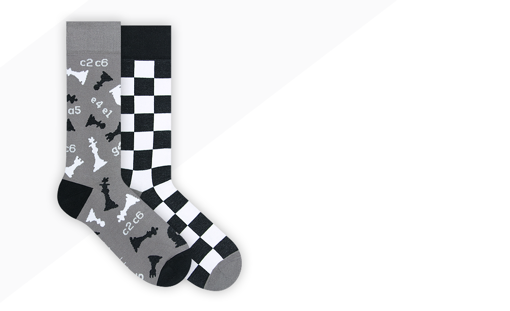 Calcetines de ajedrez Nanushki - talla 40-43 - Calcetines de ajedrez Nanushki - talla 40-43