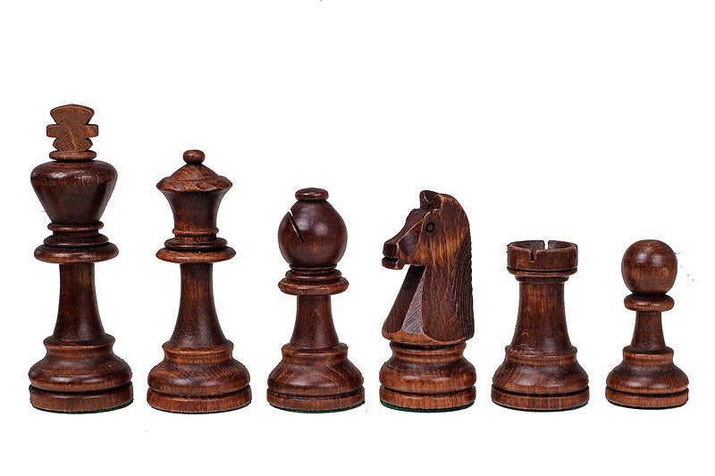 Les pièces d'échecs en bois STAUNTON de taille 7 dans un poly-sac - Les pièces d'échecs en bois STAUNTON de taille 7 dans un poly-sac