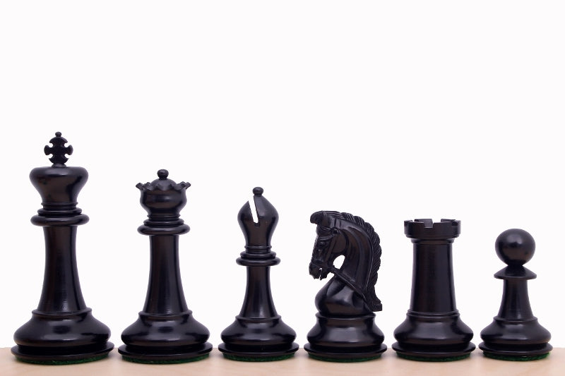 Pièces d'échecs Sultan en bois de buis teinté et naturel - Taille 3,75'' - 4651dba311b5c689c0483f0e8e9dee4b