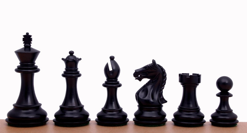 Pièces d'échecs Supreme en bois de buis naturel et teinté - Taille 3,75'' - ec442099cbda52d9c13bc0f49fabdcea