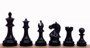 Pièces d'échecs Supreme en bois de buis naturel et teinté - Taille 3,75''