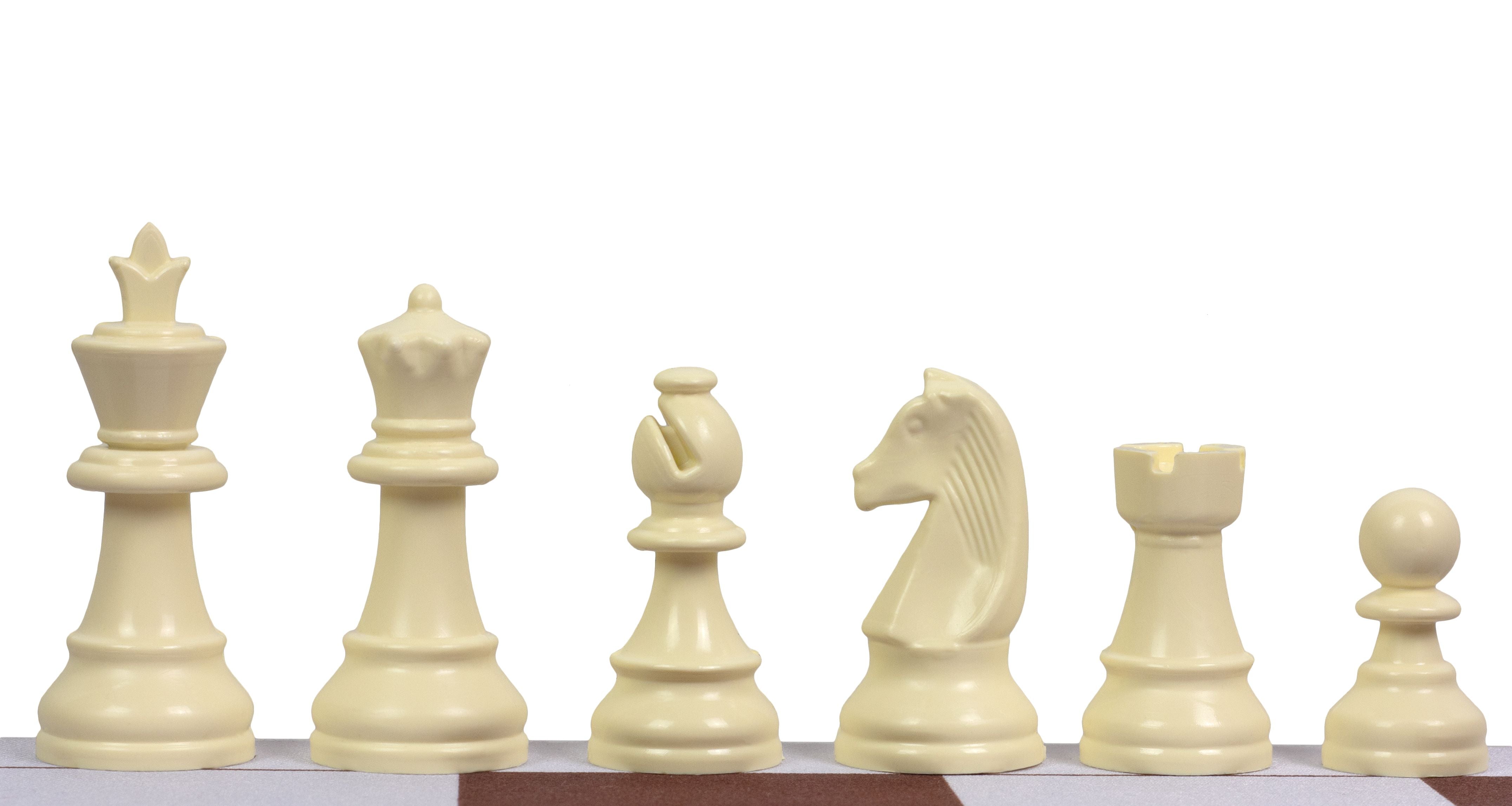 Figurines d'échecs Staunton n° 3, en plastique (roi 65 mm) - 80856a1e6e1550ef39af69e642fc72fc