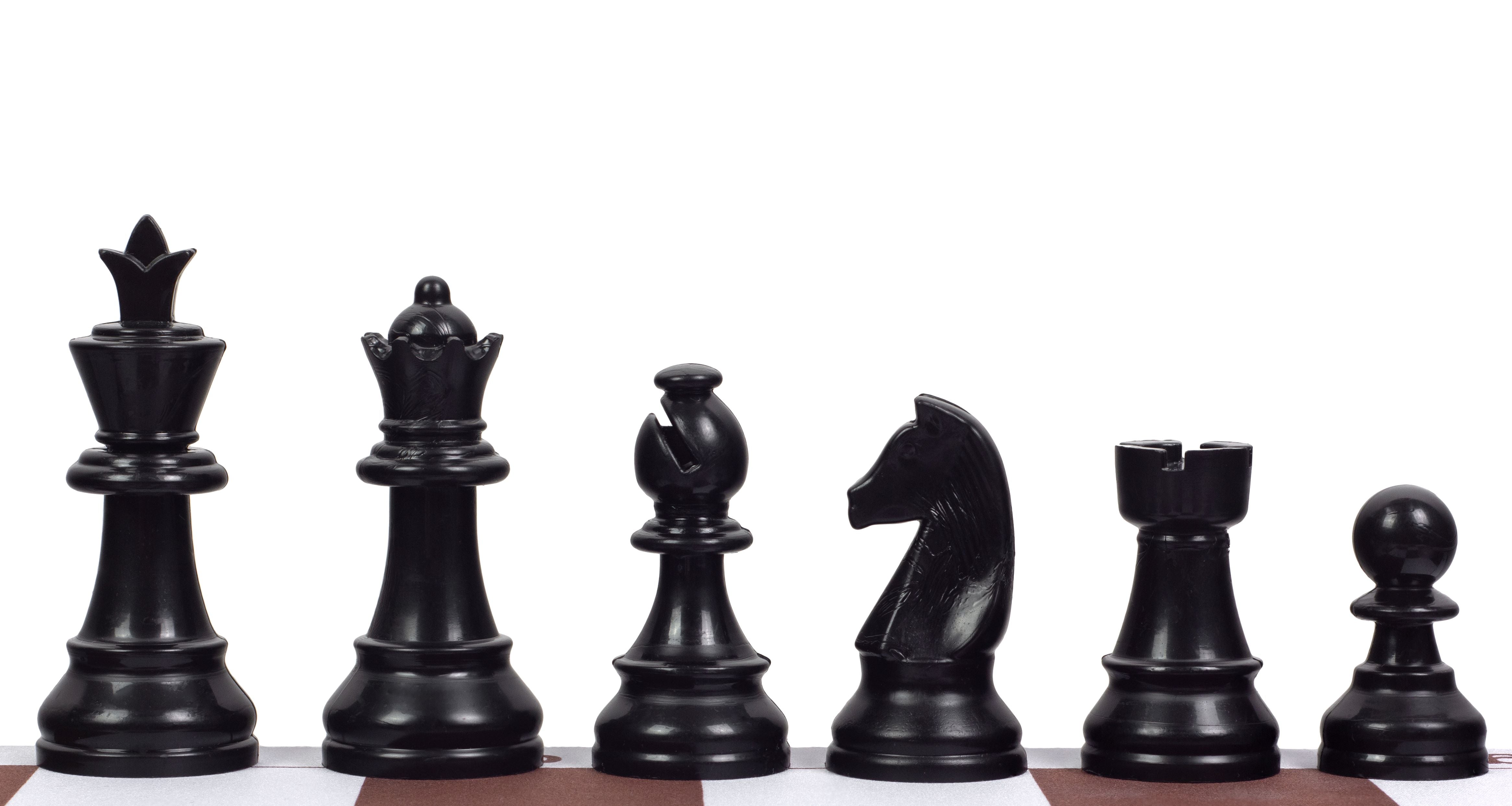 Chiffres d'échecs Staunton 6, plastique (roi 95 mm) - 2f496a0bf713addd2b6923f76ea4d24d