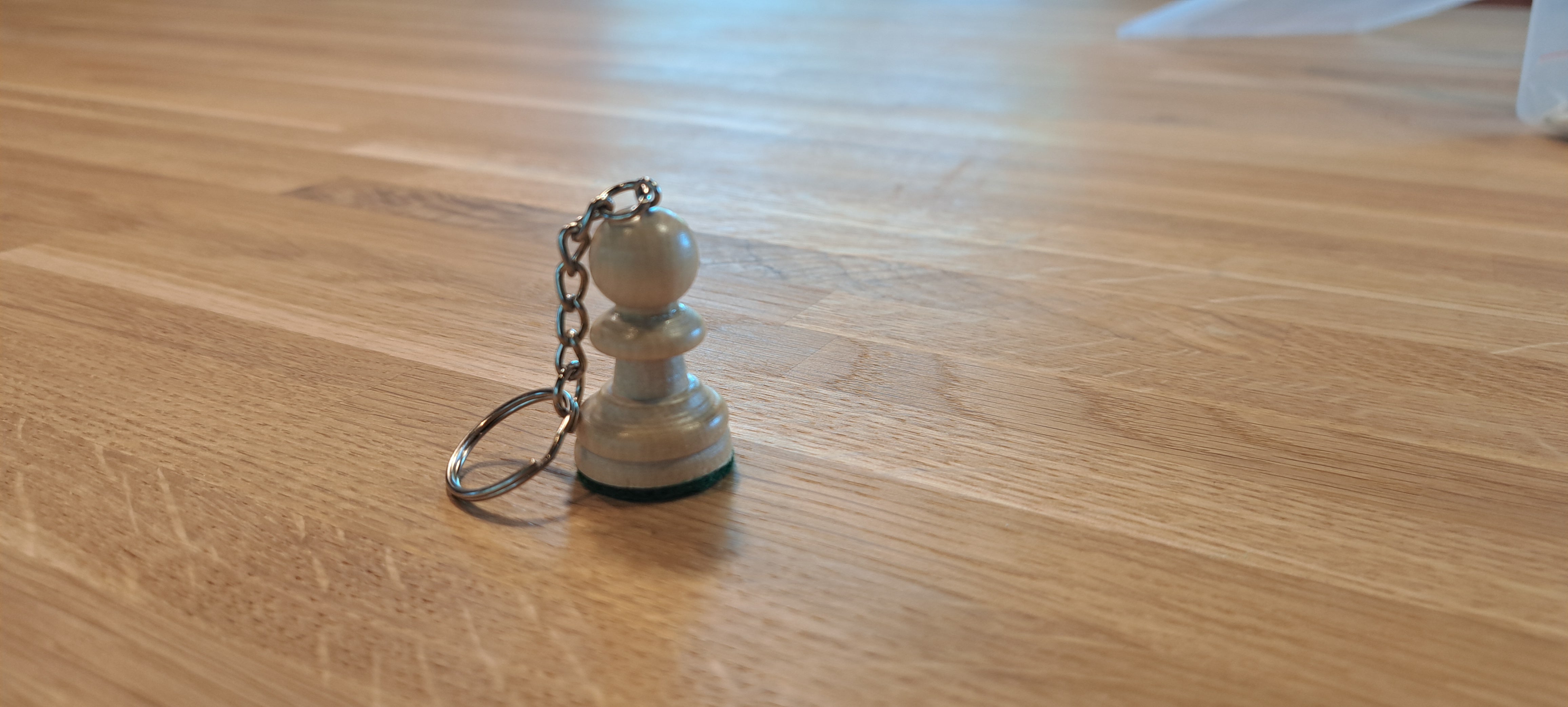 White PAWN key ring - White PAWN key ring