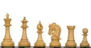 Pièces d'échecs Corinthian Redwood en bois de padouk et buis - Taille 3,75''