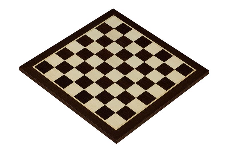 Echiquier en marqueterie de bois de wengé et sycomore - échiquier de taille 36x36cm sans coordonnées - Echiquier en marqueterie de bois de wengé et sycomore - échiquier de taille 36x36cm sans coordonnées