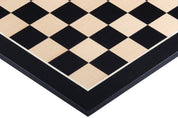 Echiquier en marqueterie de bois de sycomore teinté et naturel  - échiquier classique de Taille 4 sans notation