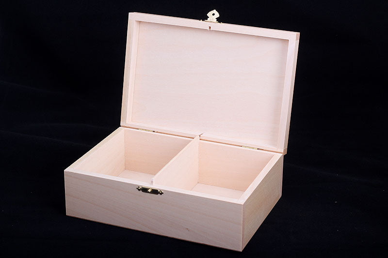 Boîte de rangement en bois claire pour pièces d'échecs de taille 6 (un roi de 98 mm) - Boîte de rangement en bois claire pour pièces d'échecs de taille 6 (un roi de 98 mm)