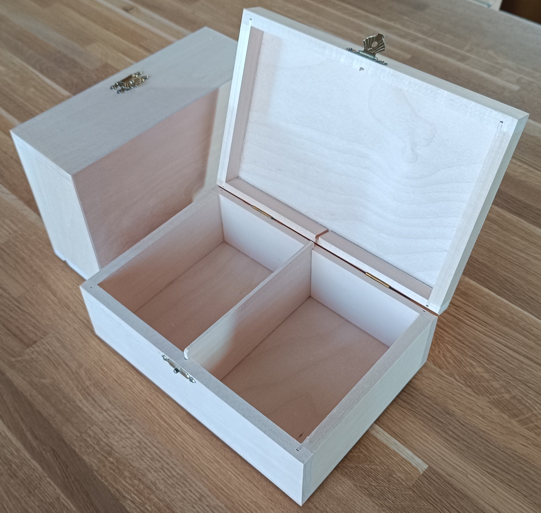 Boîte de rangement en bois brut pour pièces d'échecs de taille 6 à peindre soi-même  - Boîte de bricolage - Boîte de rangement en bois brut pour pièces d'échecs de taille 6 à peindre soi-même  - Boîte de bricolage