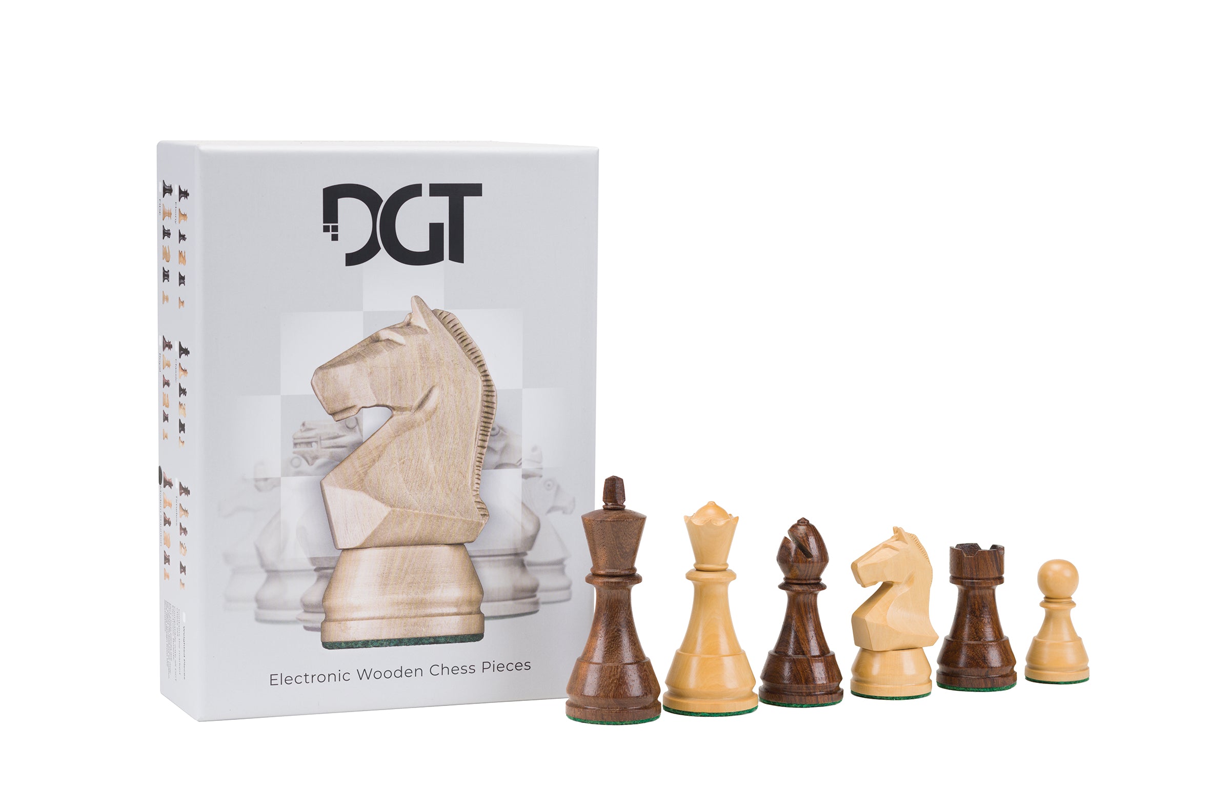DGT Pièces d'échecs modernes en bois pour échiquiers électroniques - poids supplémentaire - 33c1cc6d8c7ddcd821b2e89ea5a92b47