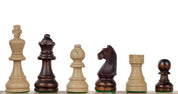 Les pièces d'échecs en bois STAUNTON de taille 5 avec 2 dames supplémentaires, en poly-sac