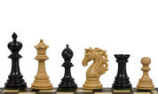 Pièces d'échecs Adios Ebony en bois d'ébène et de buis - Taille 4,00''