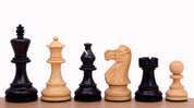 Pièces d'échecs American Classic en bois de buis teinté et naturel - Taille 4,00''