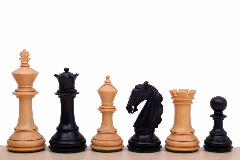 Pièces d'échecs Colombian en bois de buis teinté et naturel - Taille 3,75'' - Pièces d'échecs Colombian en bois de buis teinté et naturel - Taille 3,75''