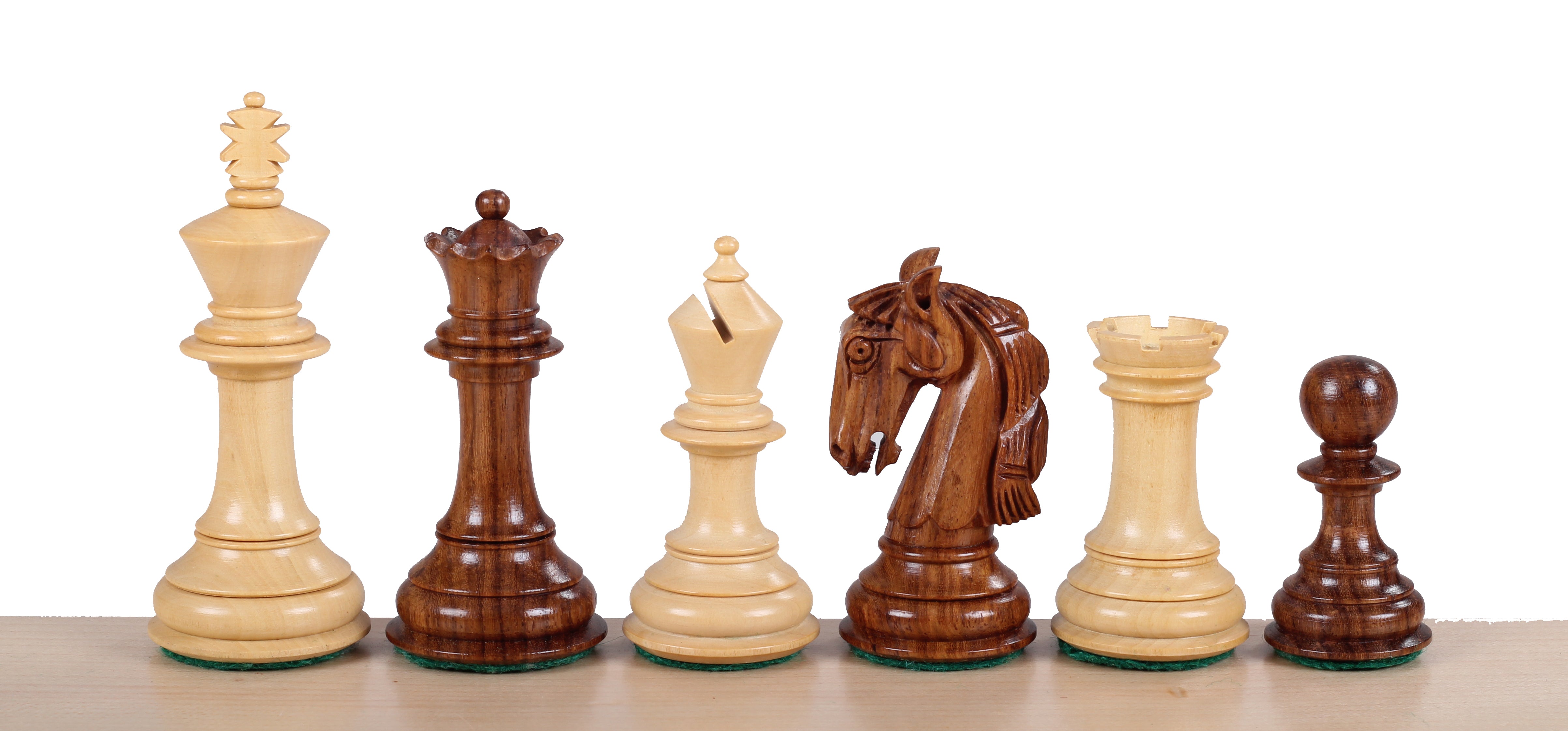 Pièces d'échecs Colombian en bois d'acacia et de buis - Taille 3,50'' - Pièces d'échecs Colombian en bois d'acacia et de buis - Taille 3,50''