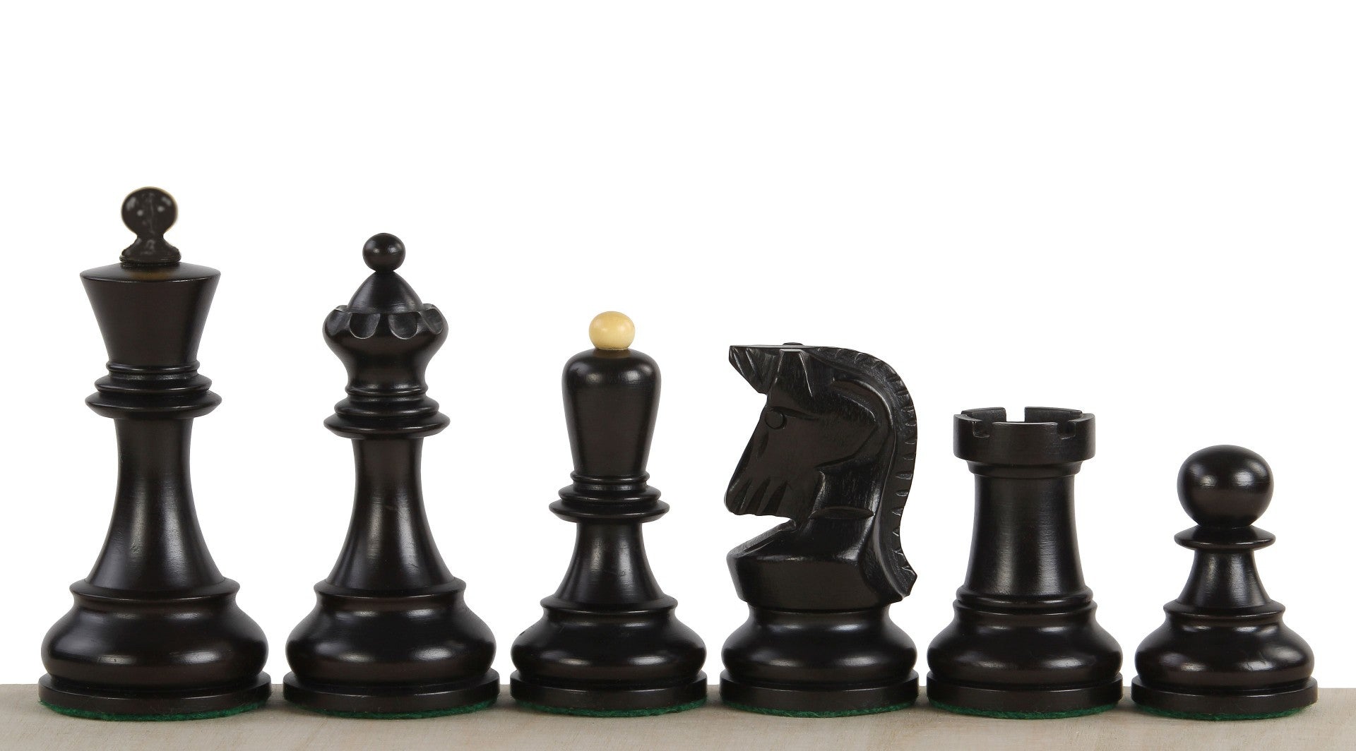 Pièces d'échecs Dubrovnik Ebonized en bois de buis naturel et teinté - set de pièces de Taille 3,75'' - Pièces d'échecs Dubrovnik Ebonized en bois de buis naturel et teinté - set de pièces de Taille 3,75''