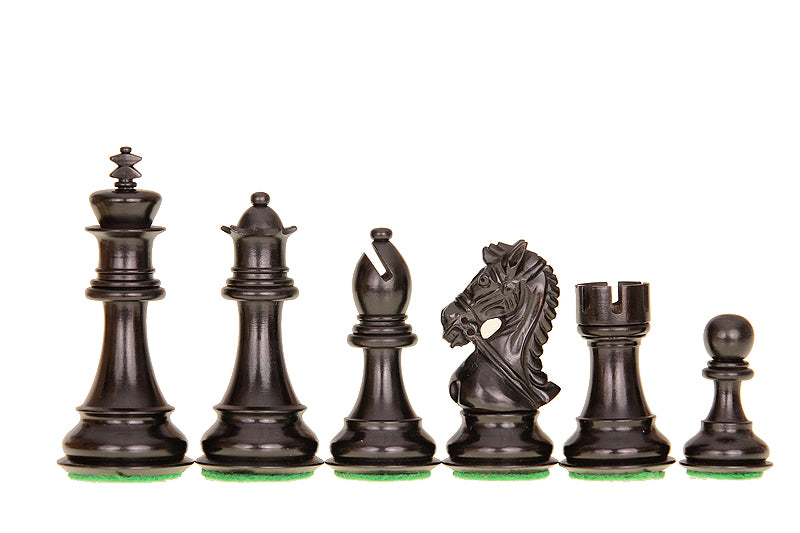 Pièces d'échecs King's Bridal en bois de buis foncé et naturel - Taille 4,00'' - Pièces d'échecs King's Bridal en bois de buis foncé et naturel - Taille 4,00''