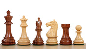 Pièces d'échecs Supreme en bois d'acacia et de buis - Taille 3,75''