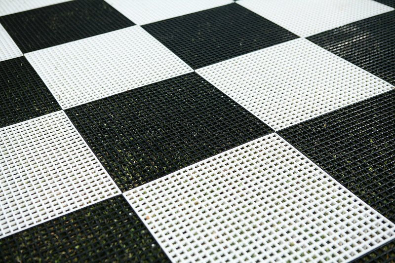 Plastic chess board for chess and outdoor/garden checkers (36 cm field) - Plastic chess board for chess and outdoor/garden checkers (36 cm field)