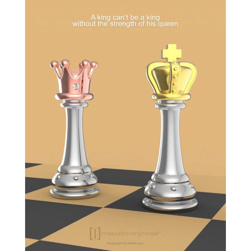 Élégant pendentif en forme de jeu d'échecs Meta[l]morphose - Reine - cd51a20a8e0720965481592bcfe52775