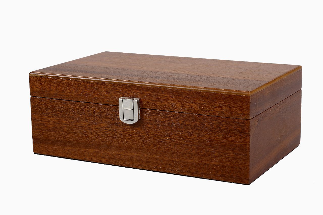 Boîte de rangement Luxe en bois de noyer pour pièces d'échecs de taille 3,75'' - Boîte de rangement Luxe en bois de noyer pour pièces d'échecs de taille 3,75''
