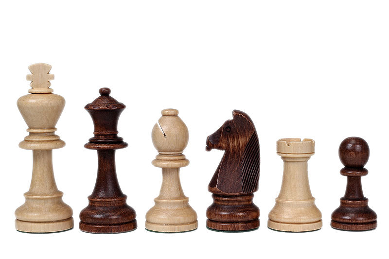 Les pièces d'échecs en bois STAUNTON de taille 7 dans un poly-sac - Les pièces d'échecs en bois STAUNTON de taille 7 dans un poly-sac
