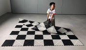 PVC Rubberized Giant Chess Board. 12'' squares