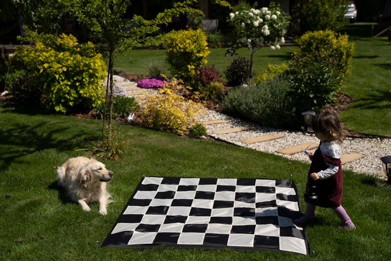 Échiquier Géant en nylon, cases 17x17 cm pour Jeux d'échecs Jardin et extérieur - Échiquier Géant en nylon, cases 17x17 cm pour Jeux d'échecs Jardin et extérieur