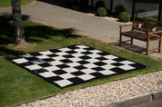 Échiquier Géant en nylon, cases 33x33 cm pour Jeux d'échecs Jardin et extérieur