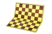 Cardboard chess board, yellow/brown
