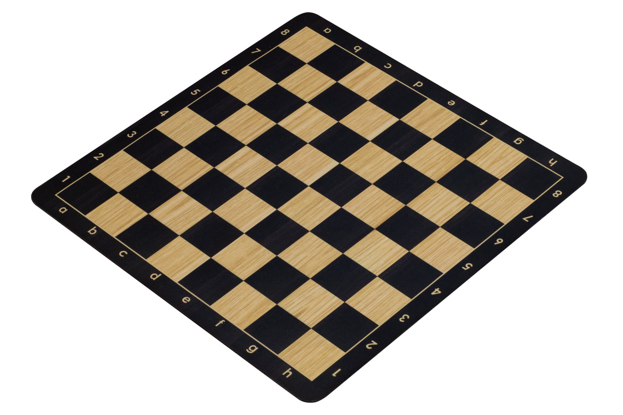 Échiquier roulable vinyle antidérapant, imitation bois - échiquier de tournoi de taille 6 BLACK - Échiquier roulable vinyle antidérapant, imitation bois - échiquier de tournoi de taille 6 BLACK