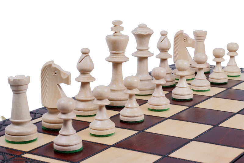 Jeu d'échecs CONSUL en bois de charme, de grande taille (48 x 48cm) - Ensemble Complet - Jeu d'échecs CONSUL en bois de charme, de grande taille (48 x 48cm) - Ensemble Complet