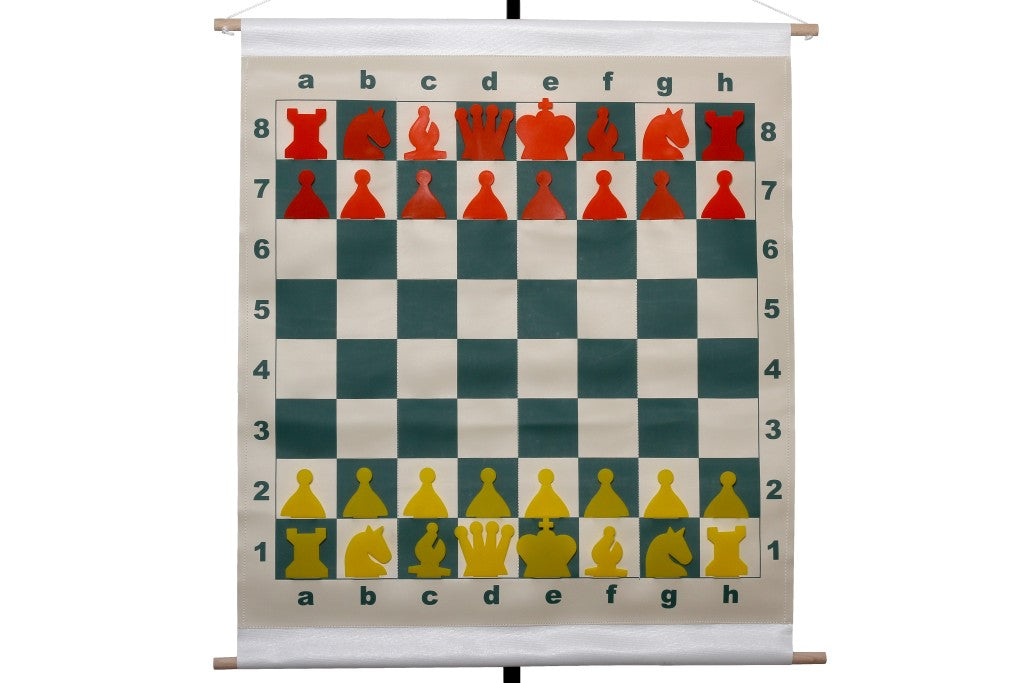 Échiquier murale encastrable roulable - L'ensemble complet (échiquier + pièces + sac)) - Échiquier murale encastrable roulable - L'ensemble complet (échiquier + pièces + sac))