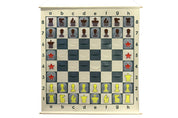 Slotted Roll-up Demonstration Chess Set 36" (91 cm) - board + pieces + bag