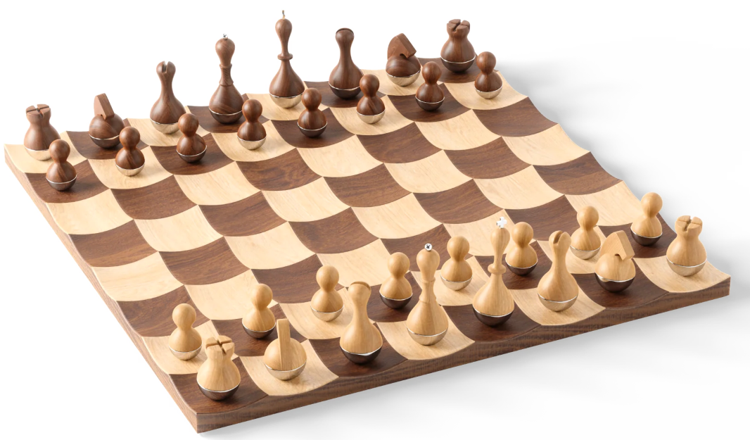 Jeu d'échecs design Wobble - Jeu d'échecs design Wobble
