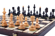 Juego de ajedrez de madera Rajastán 47 x 46,5 cm
