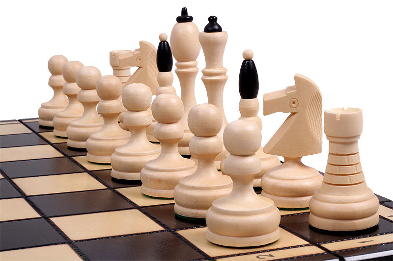 Jeu d'échecs CLASSIQUE en bois de charme, de grande taille (50 x 50m) - Ensemble Complet - Jeu d'échecs CLASSIQUE en bois de charme, de grande taille (50 x 50m) - Ensemble Complet