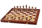 TOURNAMENT No4 intarsy German Knight ACACIA/BOXWOOD 3" pieces